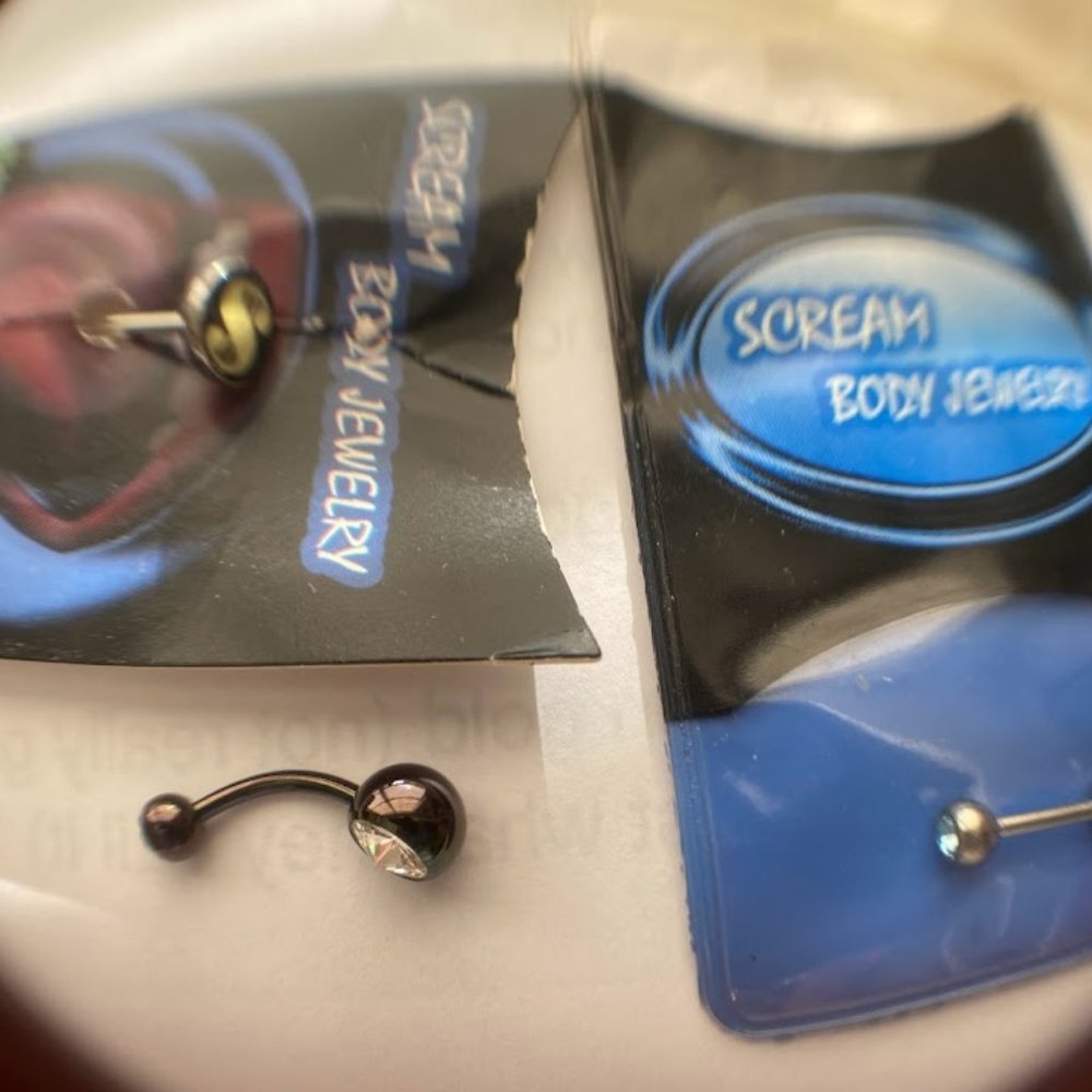 Body Jewelry INDUSTRIAL BARBELL EARRING NEW 14G  Bundle 3 pcs.
